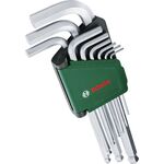 Bosch Ключі шестигранні, набір 9шт, кулястий наконечник, фото  | SNABZHENIE.com.ua