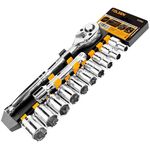 Tolsen Набір інструментів, набір торцевих головок 1/2", 12шт, CrV, фото  | SNABZHENIE.com.ua