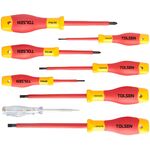 Tolsen Викрутка Premium, набір 8шт, діелектрична, для робіт під напругою 1000В, фото  | SNABZHENIE.com.ua