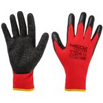 Рабочие перчатки полиэстер с латексом (кринкле) 3121X, размер 10, фото  | SNABZHENIE.com.ua