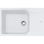 Мийка кухонна Franke Urban, фраграніт, прямокутник, з крилом, 780х500х220мм, чаша - 1, накладна, UBG 611-78 XL, білий, фото , зображення 2 | SNABZHENIE.com.ua