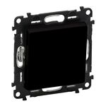 Legrand Вимикач 1-клавішний Valena Life, 10AX, 250V, автоматичні клеми, матовий чорний, фото , изображение 2 | SNABZHENIE.com.ua