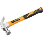 Tolsen Молоток столярний 450г 33см руків'я металеве гумове, фото  | SNABZHENIE.com.ua