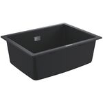 Мийка кухонна GroheK700U кварц. композит, прямокут., без крила, 610х460х210мм, чаша - 1, врізна, чорний граніт, фото  | SNABZHENIE.com.ua