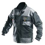 Tolsen Куртка робоча, посилена, L(52), сірий, фото , изображение 2 | SNABZHENIE.com.ua