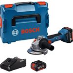 Шліфмашина кутова акумуляторна Bosch GWS 18V-8 125мм 18В 2x5А·год 0-11000об·хв 1.7кг кейс ЗП  GAL 18V-40Шліфмашина кутова акумуляторна GWS 18V-8 125мм 18В 2x5А·год 0-11000об·хв 1.7кг кейс ЗП GAL 18V-40, фото , изображение 2 | SNABZHENIE.com.ua