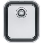 Мийка кухонна Franke Smart, нерж.сталь, прямокутник, без крила, 341х401мм, чаша - 1, монтаж під стільницю, SRX 110-34, нерж поліров., фото , зображення 2 | SNABZHENIE.com.ua