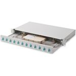 Оптична панель DIGITUS 19' 1U, 12xLC duplex, incl, Splice Cass, OM3 Color Pigtails, Adapter, фото  | SNABZHENIE.com.ua