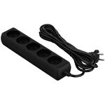 Подовжувач мережевий 2E 5хТип C, 2х1мм кв, 10A, 3м, чорний, фото  | SNABZHENIE.com.ua