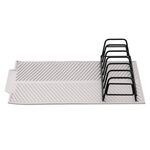 Сушарка для посуду з підставкою ARDESTO Minimalism 39х25х8см, силікон, метал, сірий, фото , зображення 3 | SNABZHENIE.com.ua