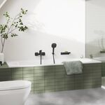 Змішувач для ванни Grohe QuickFix Dice Black, довж. виливу - 167мм, неповоротний, 1 важіль, чорний матовий, фото , изображение 3 | SNABZHENIE.com.ua