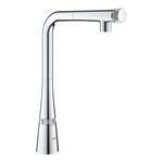 Змішувач для кухні Grohe Scala Smart Control, довж.виливу - 318мм, поворотний/витяжний, кнопка/обертова рукоять, хром, фото , изображение 2 | SNABZHENIE.com.ua