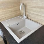 Мийка кухонна Adamant Minimal, штучний камінь, прямокут., з крилом, 615х495х200мм, чаша - 1, врізна, Avena, фото , зображення 3 | SNABZHENIE.com.ua
