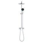 Душова система Grohe Vitalio Start System 250 зі із одноважільним змішувачем для душу, верхній душ, лійка, кріпл. - на стійці, хром, фото , изображение 3 | SNABZHENIE.com.ua