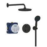 Душова система Grohe QuickFix Precision прихованого монтажу з Vitalio Start 250, матовий чорний, фото , зображення 2 | SNABZHENIE.com.ua