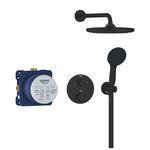 Душова система Grohe QuickFix Precision прихованого монтажу з Vitalio Start 250, матовий чорний, фото , зображення 3 | SNABZHENIE.com.ua