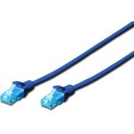 Патч-корд 2E CAT 5e, UTP, 5м, 26AWG, RJ45, 7/0.16, Cu, LSZH, синій, фото  | SNABZHENIE.com.ua