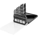 Набір свердел по металу GRAPHITEHSS зі швидкорізальної сталі HSS 2-8мм кейс 13шт, фото , изображение 2 | SNABZHENIE.com.ua