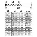 Набір свердел по металу GRAPHITE HSS HSS-G 2-8мм кейс 13шт, фото , изображение 3 | SNABZHENIE.com.ua