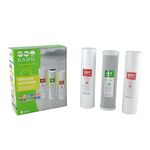 Комплект картриджів Raifil 1-2-3 GREEN (2 поліпропілену+вугілля), фото , изображение 2 | SNABZHENIE.com.ua