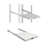 Полиця ZPAS 19", 1U, висувна, глибиною 450-550 мм, сіра, фото , зображення 3 | SNABZHENIE.com.ua