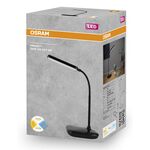 Лампа настільна OSRAM Panan DISK SQ 12W 3000К 4000К 6500К  з димером, чорний, фото , изображение 2 | SNABZHENIE.com.ua