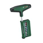 Викрутка Bosch для біт, Т-подібне руків'я, 19 насадок, 100мм, сталь CrV, фото , зображення 2 | SNABZHENIE.com.ua