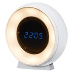 Світильник нічник з акумулятором OSRAM NIGHTLUX CLOCK 0.3Вт 3000/4000/6500К 5Лм 1000мА•год годинник USB-A > microUSB білий, фото , изображение 3 | SNABZHENIE.com.ua