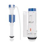 Комплект арматуры Qtap WDI для бачка унитаза с двойной круглой кнопкой слива 5,6 см (Chrome) и клапаном нижней подачи воды, 3/6 л QTWDI177W49454, фото , зображення 3 | SNABZHENIE.com.ua