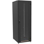 Шафа ZPAS 19", 42U, SZB IT, одностулкові передні та задні перфоровані двері, 600х800 мм, максимально 1000кг, чорна, фото , изображение 2 | SNABZHENIE.com.ua
