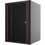 Шафа MIRSAN 19", 9U, WTN, 600x600 мм, максимально 100 кг, чорна, фото  | SNABZHENIE.com.ua