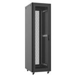Шафа MIRSAN 19", 26U, GTN, перфоровані двері, 600x1000 мм, максимально 1000 кг, чорна, фото , изображение 2 | SNABZHENIE.com.ua
