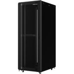 Шафа MIRSAN 19", 42U, GTS, перфорація 63%, 600x1200 мм, максимально 2000 кг, чорна, фото  | SNABZHENIE.com.ua