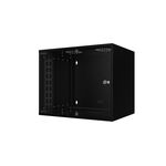 Шафа MIRSAN 19", 12U, SOHO, 535x600 мм, максимально 30 кг, чорна, фото , изображение 2 | SNABZHENIE.com.ua