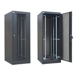 Шафа ZPAS 19", 45U, SZB IT, передні одностулкові перфоровані двері і задні розпашні, 600x1200 мм, максимально 1500кг, чорна, фото , изображение 3 | SNABZHENIE.com.ua