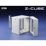 Шафа ZPAS 19", 18U, Z-CUBE, змінні бічні стінки, скляні двері, 600x600 мм, максимально 60 кг, сіра, фото , зображення 3 | SNABZHENIE.com.ua