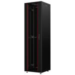 Шафа MIRSAN 19", 36U, GTN SERVER, склянні двері, 600x1000 мм, максимально 1000 кг, чорна, фото , изображение 2 | SNABZHENIE.com.ua