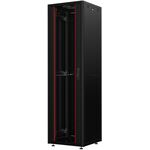 Шафа MIRSAN 19", 26U, GTN SERVER, склянні двері, 600x1000 мм, максимально 1000 кг, чорна, фото  | SNABZHENIE.com.ua