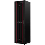 Шафа MIRSAN 19", 22U, GTN SERVER, склянні двері, 800x800 мм, максимально 1000 кг, чорна, фото  | SNABZHENIE.com.ua