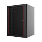 Шафа MIRSAN 19", 20U, WTN, 600x600 мм, максимально 100 кг, чорна, фото , изображение 2 | SNABZHENIE.com.ua