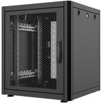 Шафа MIRSAN 19", 20U, GTN, перфоровані двері, 600x600 мм, максимально 1000 кг, чорна, фото  | SNABZHENIE.com.ua