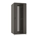 Шафа ZPAS 19", 42U, SZB IT, одностулкові передні та задні перфоровані двері, 800x1000 мм, максимально 1500кг, чорна, фото , зображення 2 | SNABZHENIE.com.ua