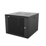 Шафа MIRSAN 19", 9U, WTC, 565x600 мм, максимально 80 кг, чорна, фото , зображення 2 | SNABZHENIE.com.ua