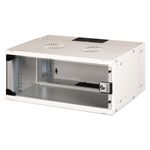 Шафа DIGITUS 19", 4U, SOHO PRO, скляні двері, 540x400 мм, 60кг максимально, сіра, фото , зображення 2 | SNABZHENIE.com.ua