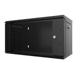 Шафа MIRSAN 19", 9U, WTC, 565x450 мм, максимально 80 кг, чорна, фото , изображение 2 | SNABZHENIE.com.ua
