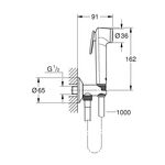 Гігієнічний душ Grohe Tempesta-F Trigger Spray 30 із кутовим вентелем, 1 режим струменю, хром, фото , изображение 3 | SNABZHENIE.com.ua