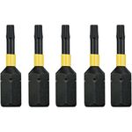 Набір біт DeWALT, ударні IMPACT TORSION, Torx, Т10, L = 25 мм, 5 шт (DT7379T), фото , зображення 2 | SNABZHENIE.com.ua
