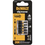 Набір біт DeWALT, ударні, IMPACT TORSION, Torx, Т20, L = 25 мм, 5 шт (DT7381T), фото  | SNABZHENIE.com.ua