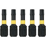 Набір біт DeWALT, ударні, IMPACT TORSION, Torx, Т25, L = 25 мм, 5 шт (DT7382T), фото , зображення 2 | SNABZHENIE.com.ua