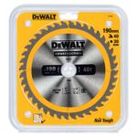 Диск пильний DeWALT, 190 x 30 мм, 40 зубів, кут заточки 10 градусів, геометрія зуба WZ / ATB, швидкий різ (DT1945), фото , зображення 2 | SNABZHENIE.com.ua